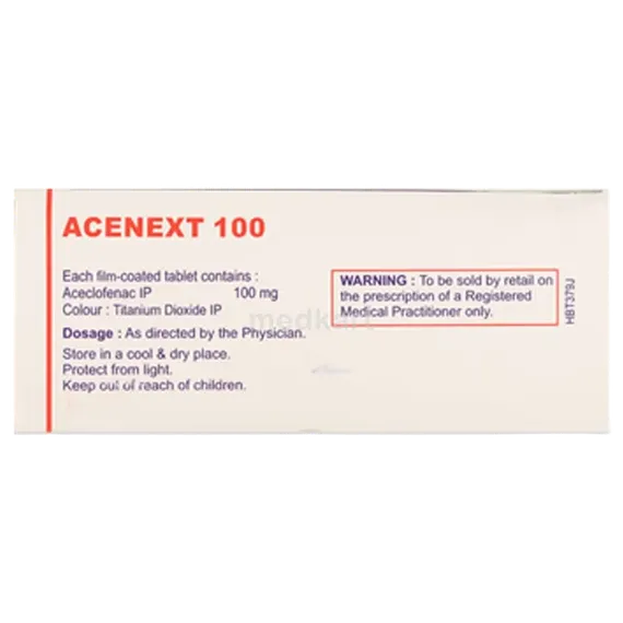 acenext 100mg tablet 10's